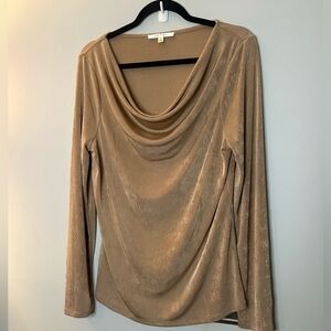 Cyrus Nude Long Sleeve top size Large